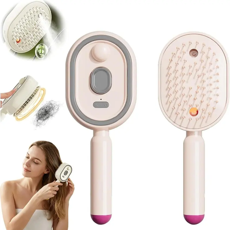 Electric Steam Hair Straightener Brush