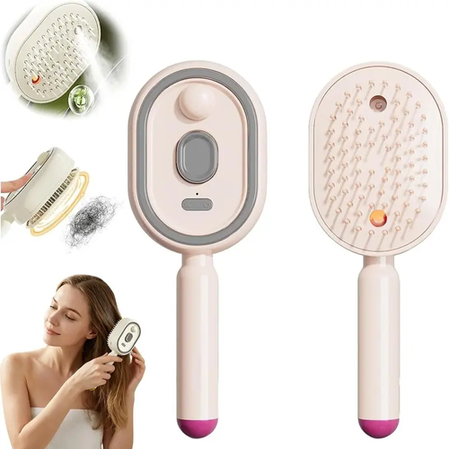 Electric Steam Hair Straightener Brush
