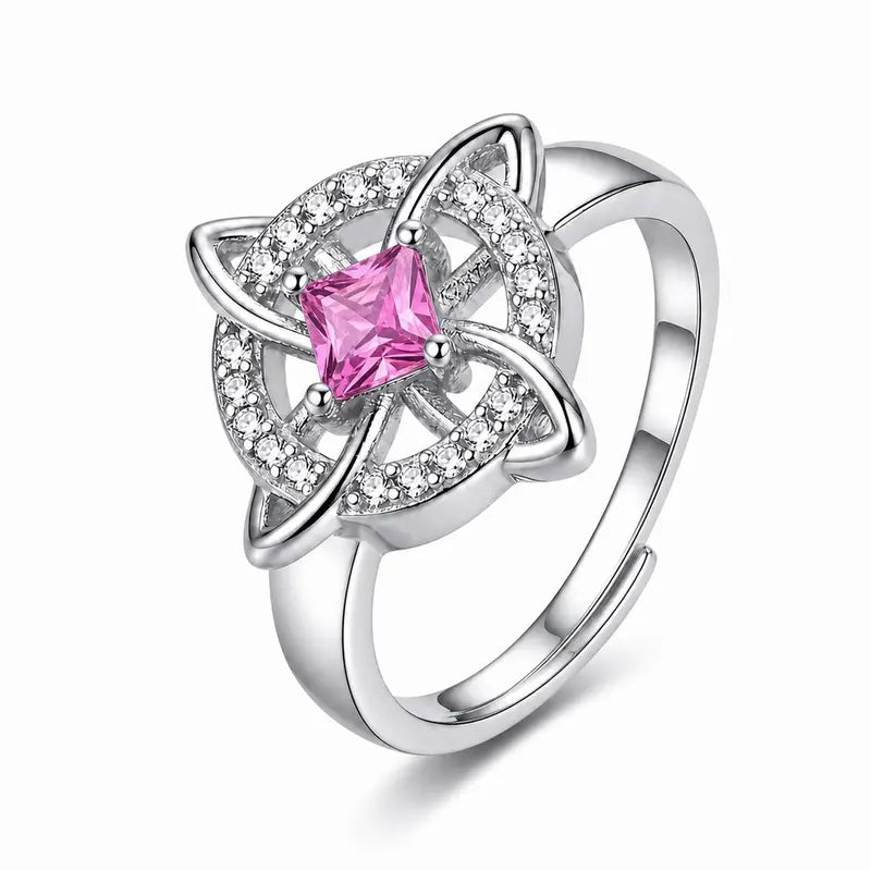 Women's Witchy Celtic Knot Band Ring