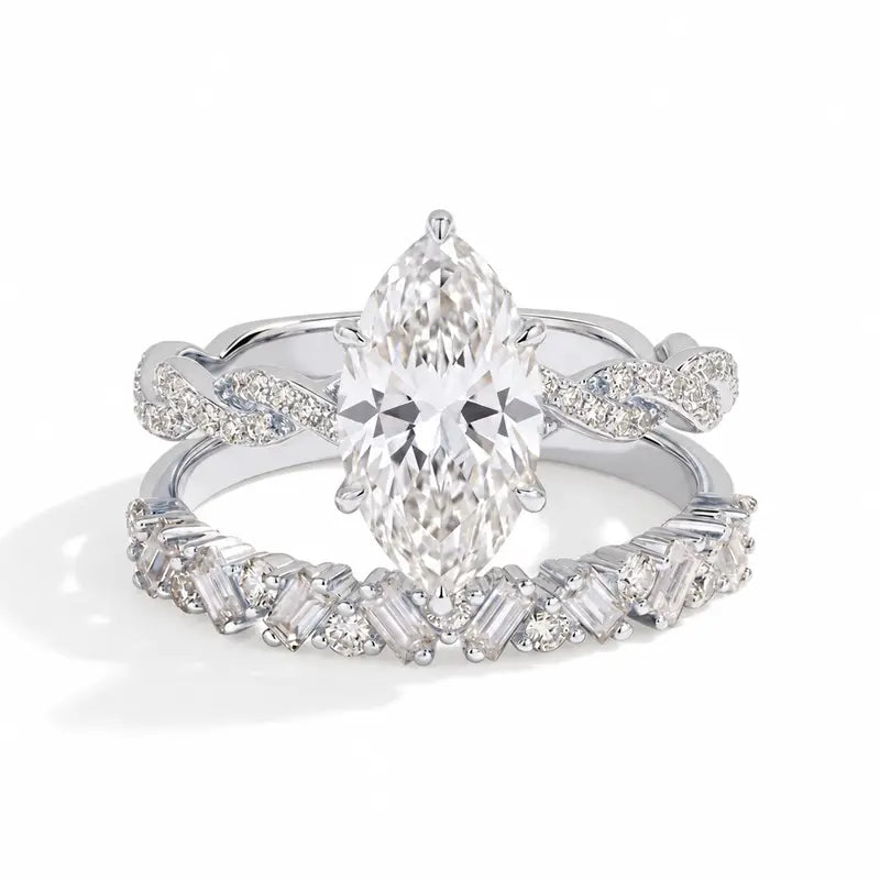 Eternal Marquise Bridal Ring Set