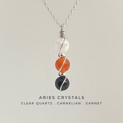 Handmade Zodiac Crystal Necklace