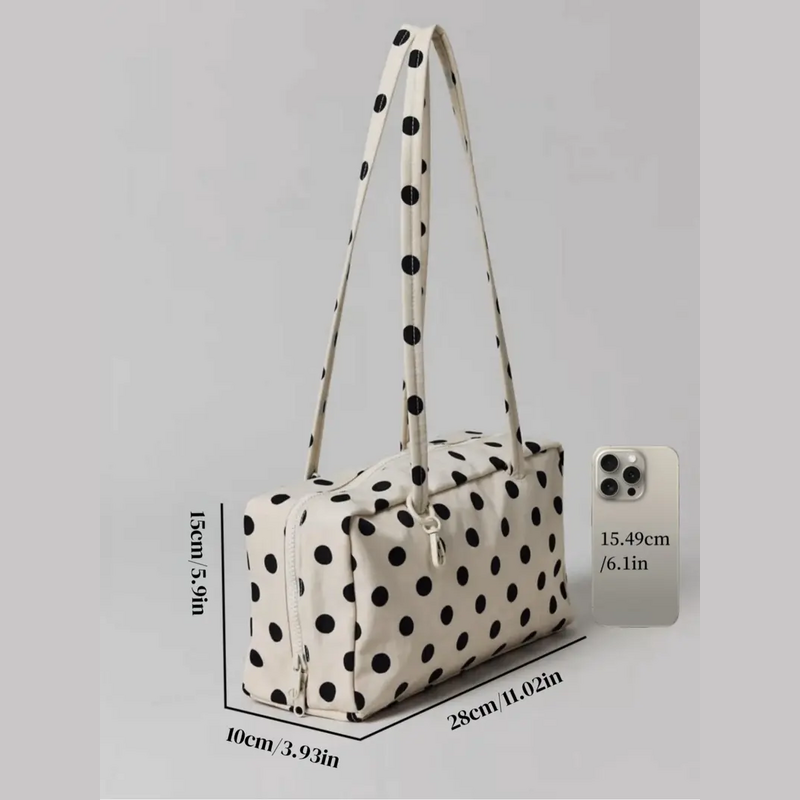 Large Nylon Bowler Tote Bag