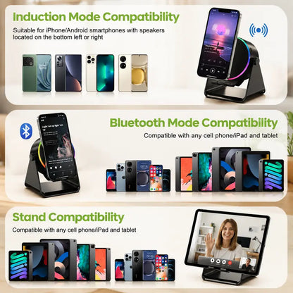5-in-1 Wireless Charging Bluetooth Speaker Stand