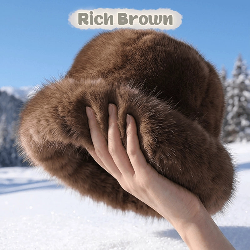 Women's Fluffy Faux Fur Winter Hat