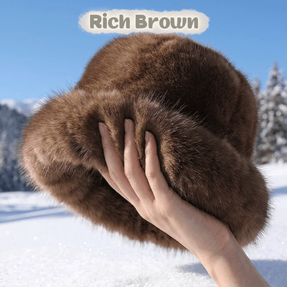 Women's Fluffy Faux Fur Winter Hat