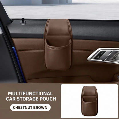 Leather Car Door Storage Pocket Organizer