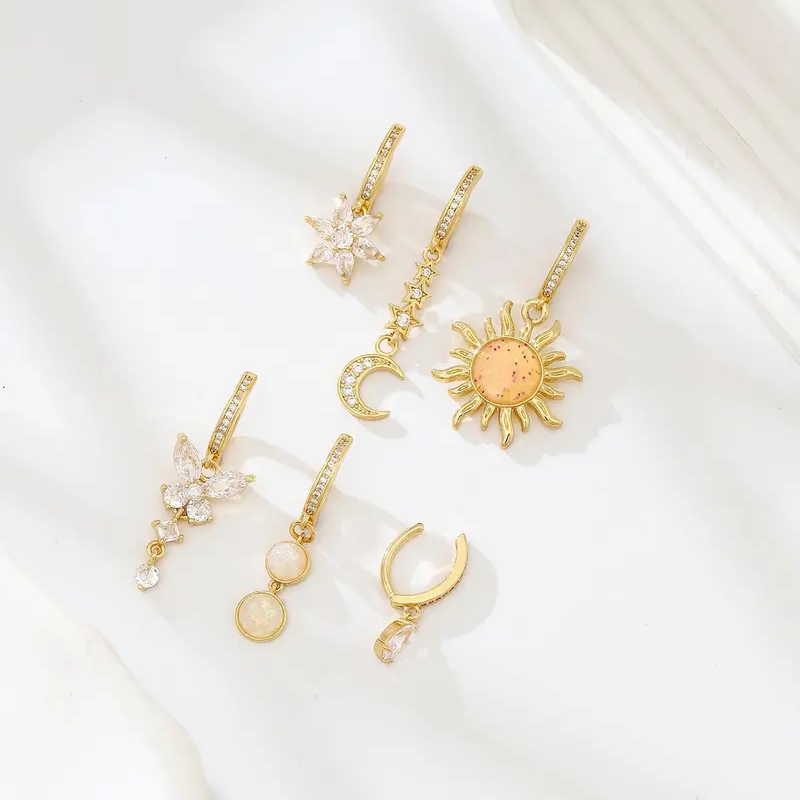 Rhinestone Butterfly & Flower Belly Ring