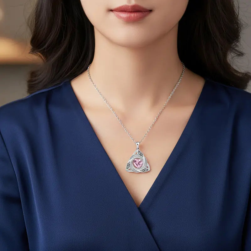 Eternal Celtic Birthstone Necklace
