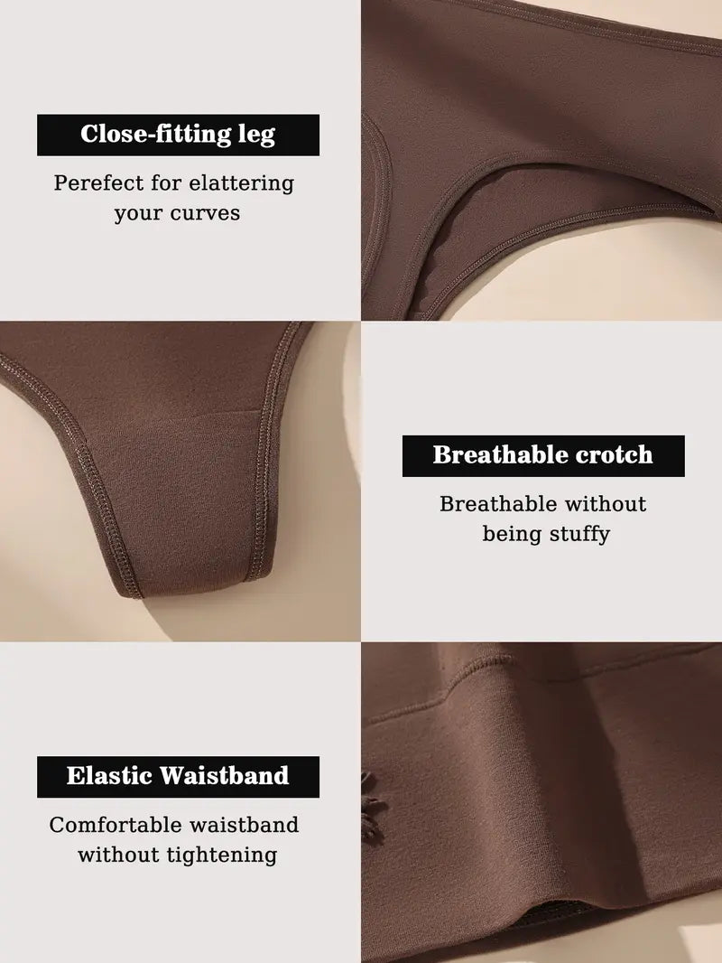 High Waist Seamless Thongs