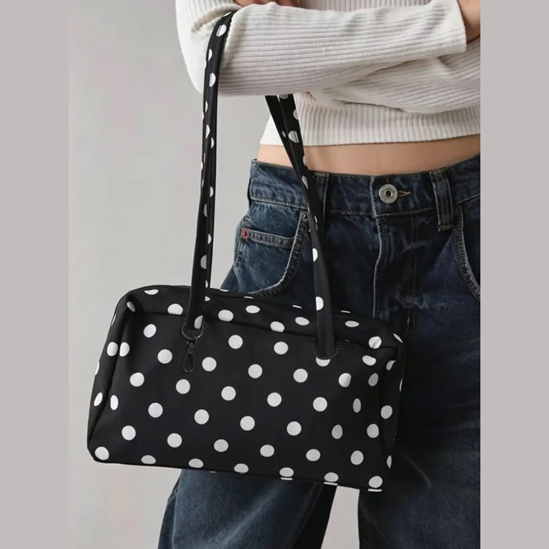 Large Nylon Bowler Tote Bag