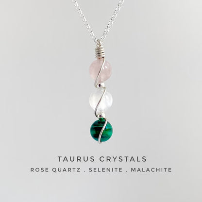 Handmade Zodiac Crystal Necklace