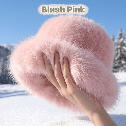 Women's Fluffy Faux Fur Winter Hat
