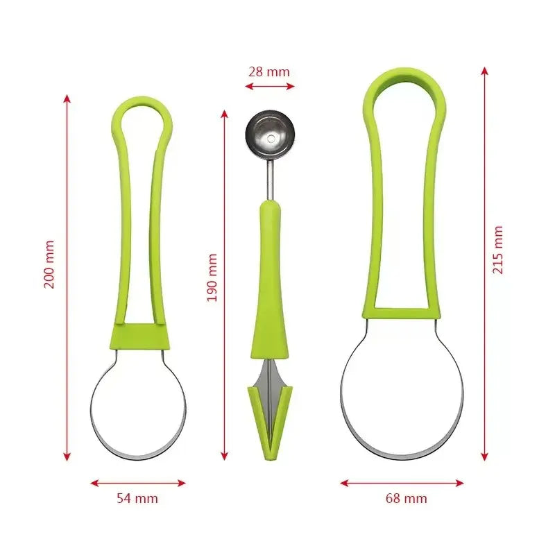 3-in-1 Stainless Steel Carving Tool Set