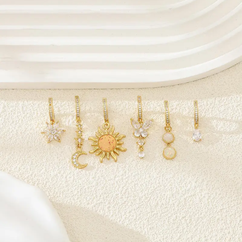 Rhinestone Butterfly & Flower Belly Ring