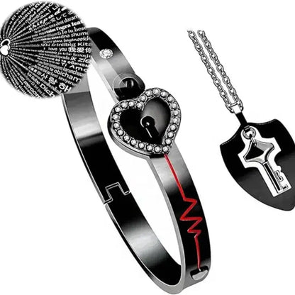 100 Languages I Love You Heart Lock & Key Set