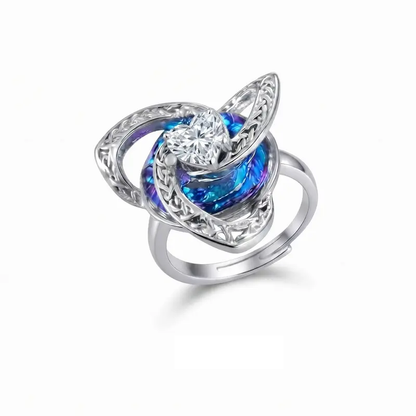 Celtic Trinity Knot Birthstone Ring