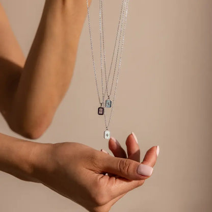 North Star Birthstone Necklace