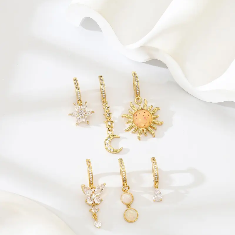 Rhinestone Butterfly & Flower Belly Ring