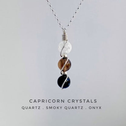 Handmade Zodiac Crystal Necklace