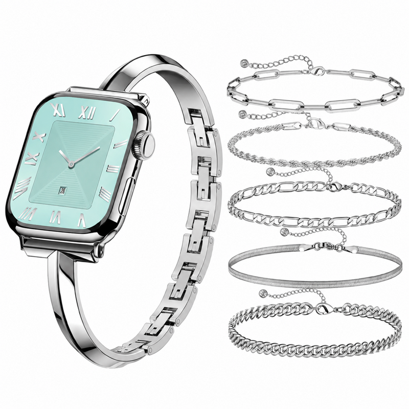 316L Stainless Steel T-Bracelet Smartwatch Band