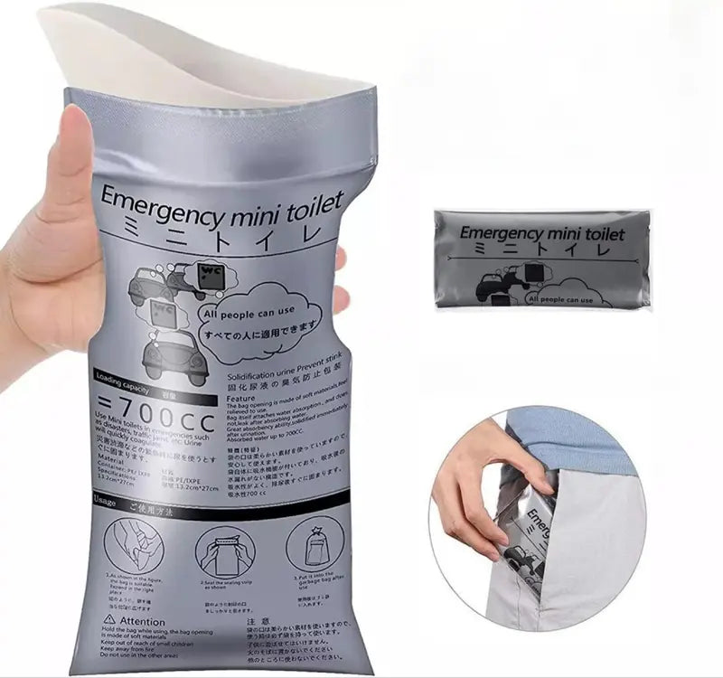 Portable Pee Bags for Car, Camping & Travel
