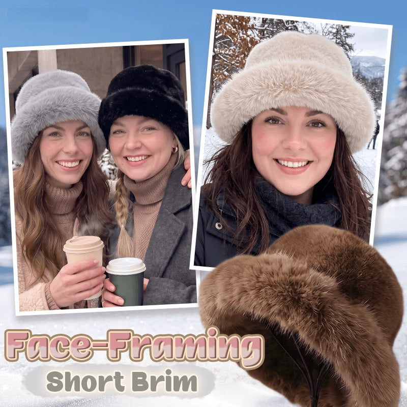 Women's Fluffy Faux Fur Winter Hat