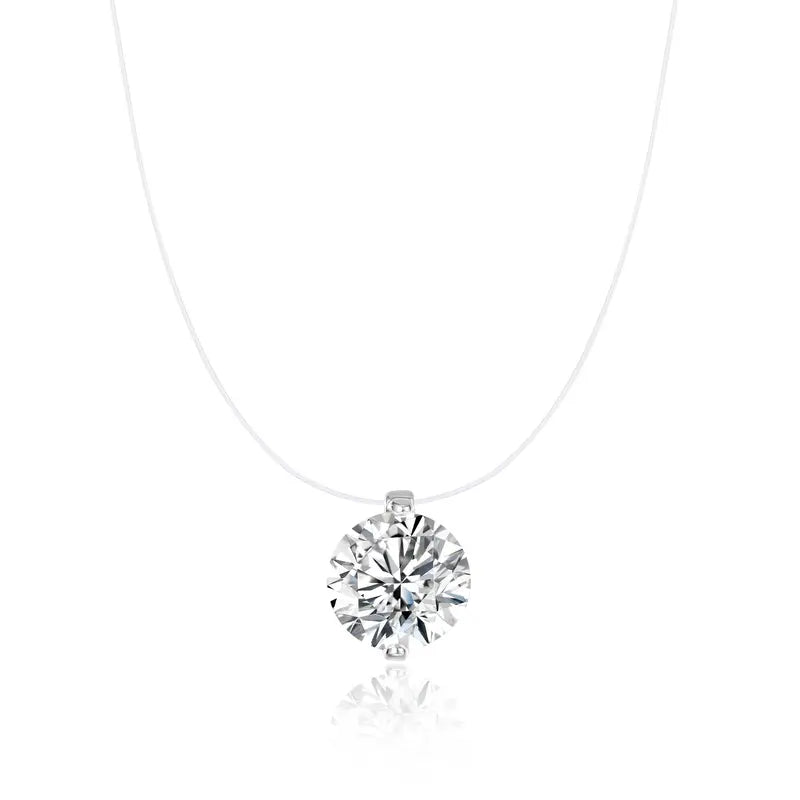 Invisible Floating Crystal Necklace