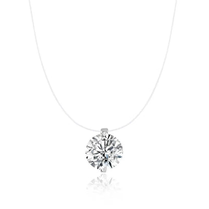 Invisible Floating Crystal Necklace