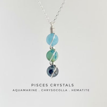 Handmade Zodiac Crystal Necklace