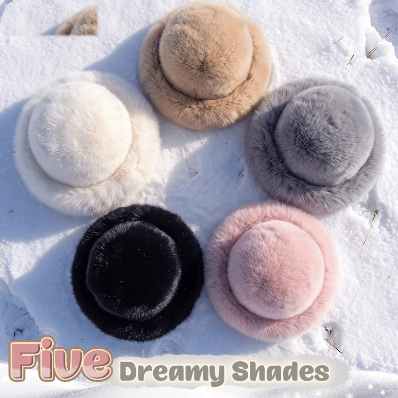 Women's Fluffy Faux Fur Winter Hat