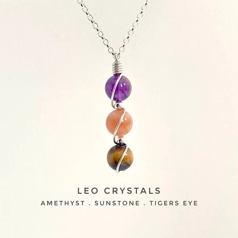 Handmade Zodiac Crystal Necklace