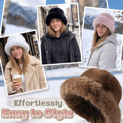 Women's Fluffy Faux Fur Winter Hat