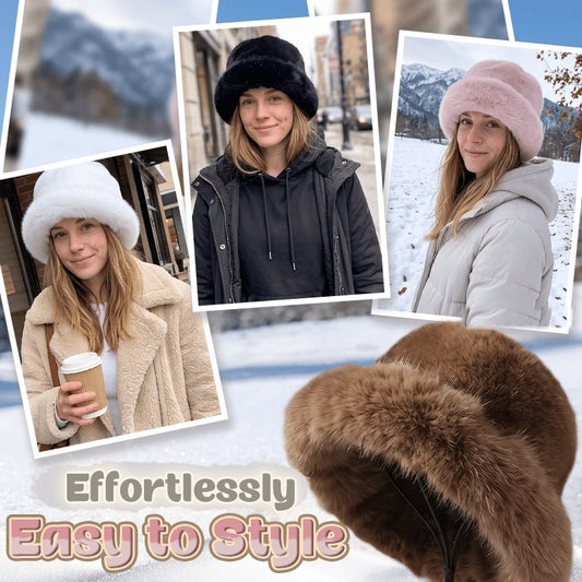 Women's Fluffy Faux Fur Winter Hat