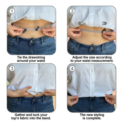 3Pcs Shirt Tuck Band Women, Adjustable Tool for Sweater