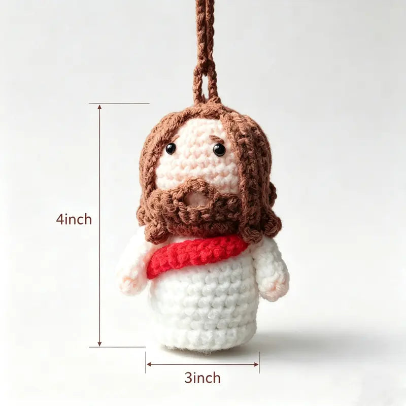 Handmade Crochet Jesus Reminder Doll
