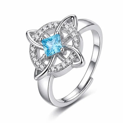 Women's Witchy Celtic Knot Band Ring