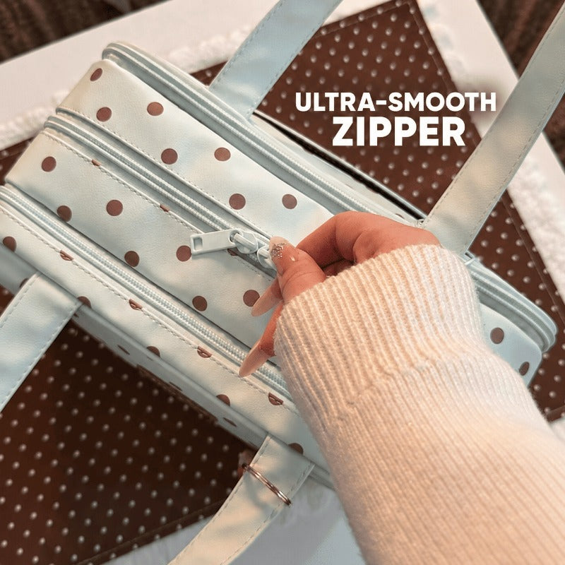 Three-Layer Travel Makeup Bag