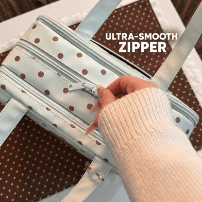 Three-Layer Travel Makeup Bag