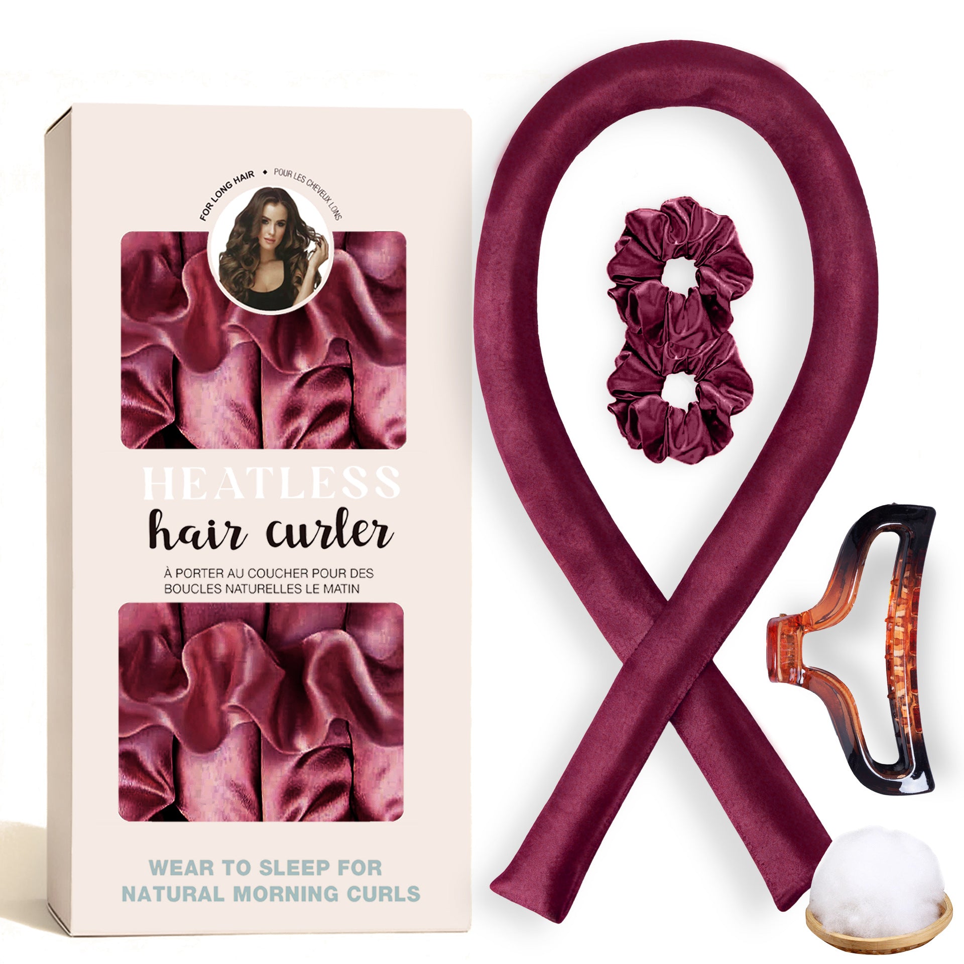 Satin Heatless Curling Set