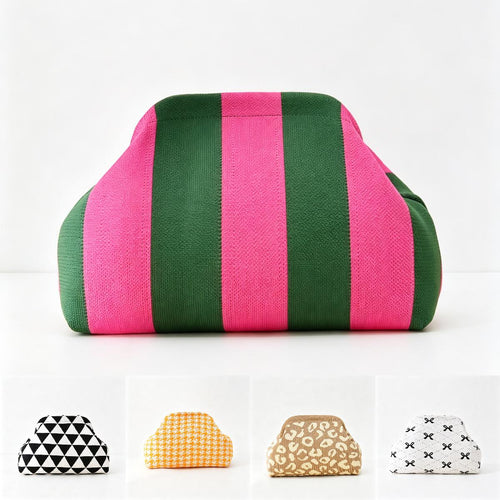 Women's Color-Block Handheld Bag