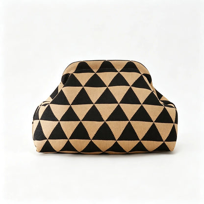 Women's Color-Block Handheld Bag