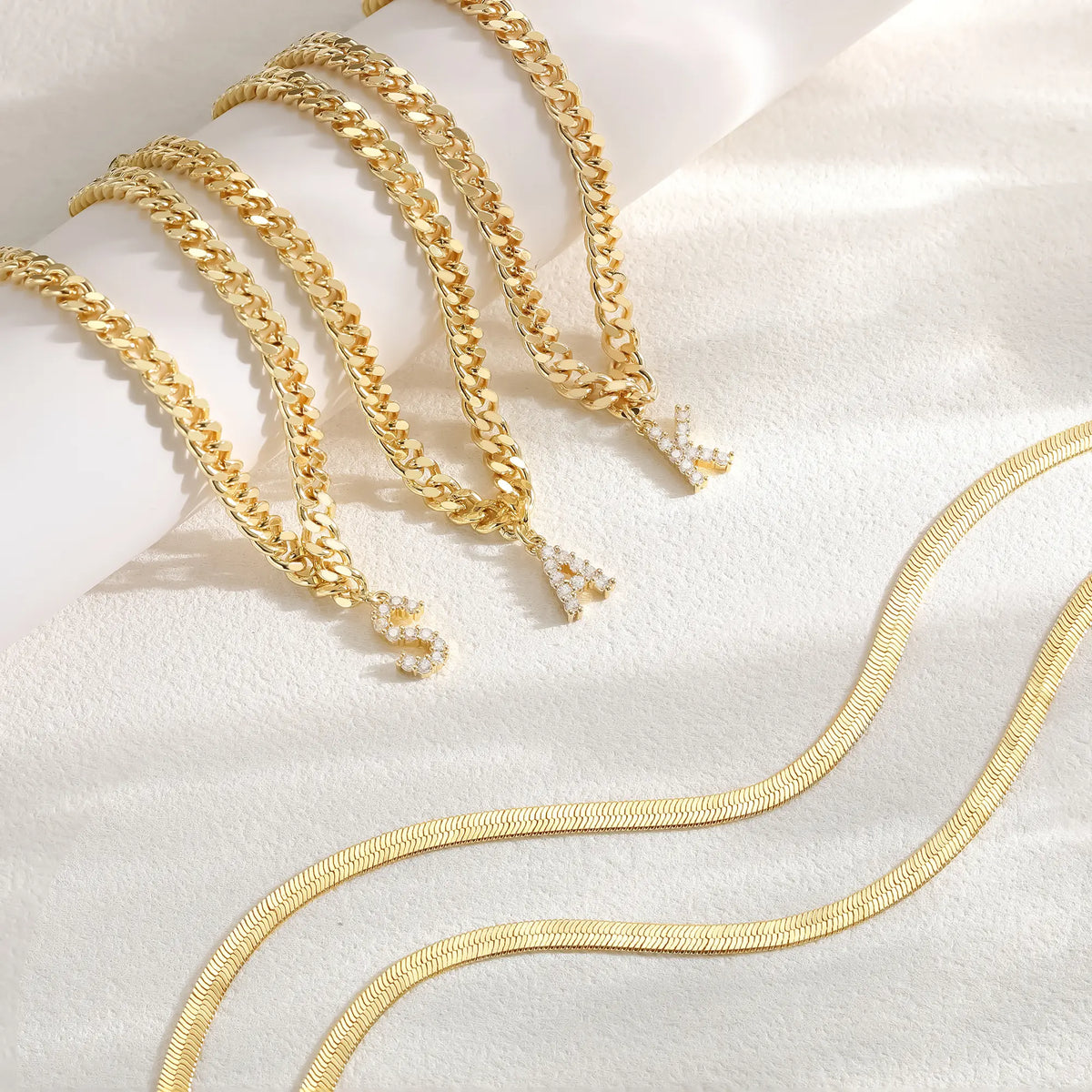 Women 14K Gold Plated Ankle Bracelet with Letter Pendant