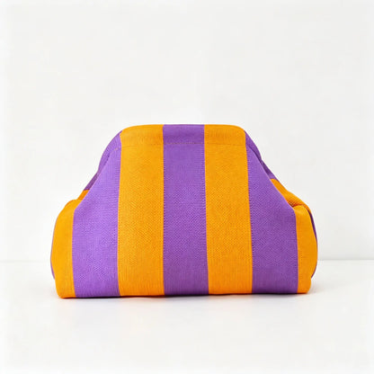 Women's Color-Block Handheld Bag