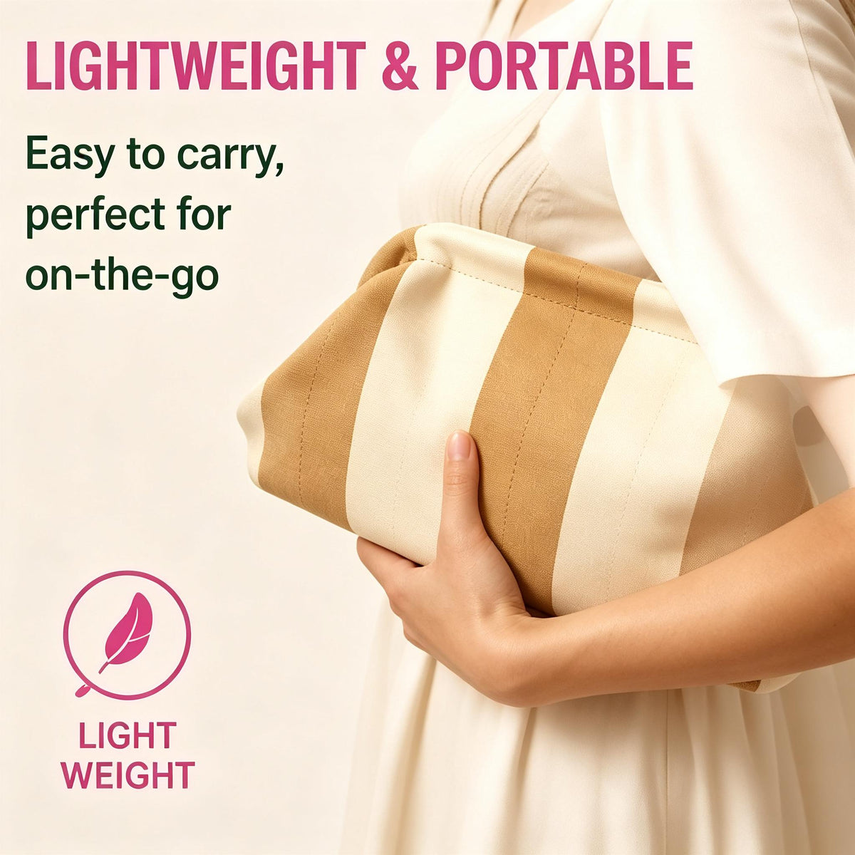 Women's Color-Block Handheld Bag