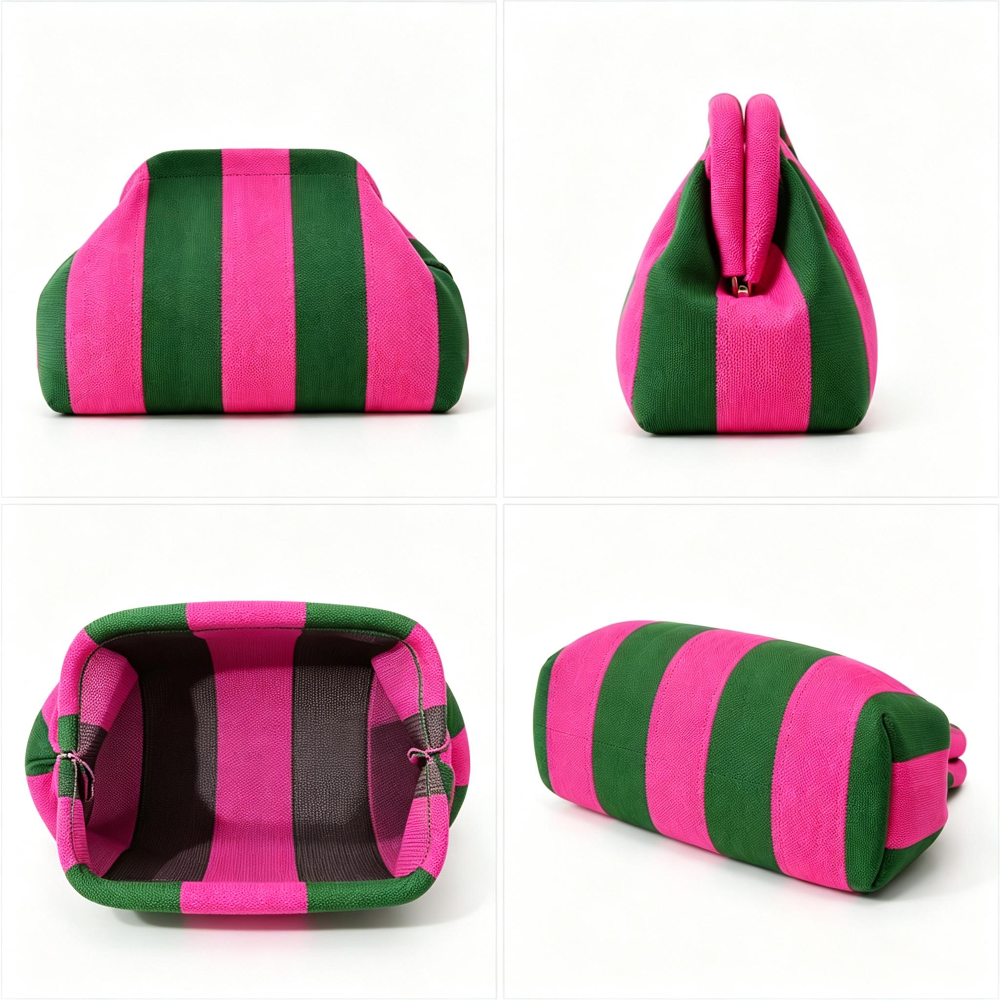 Women's Color-Block Handheld Bag