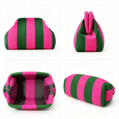 Women's Color-Block Handheld Bag