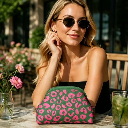 Women's Color-Block Handheld Bag