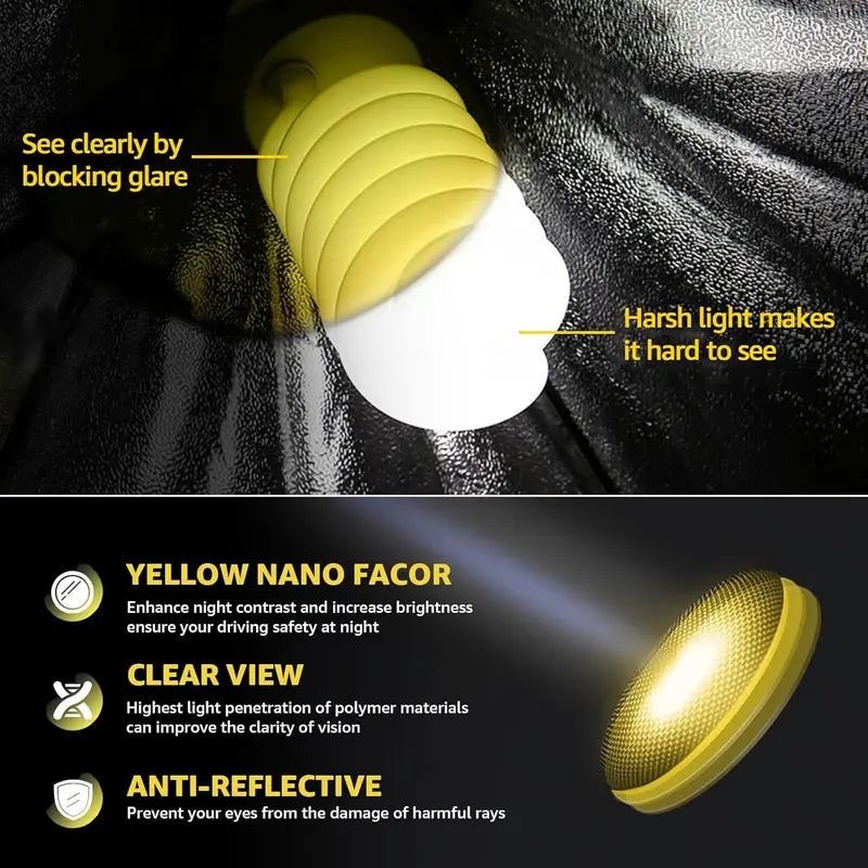 Night Driving Glasses – Anti-Glare Yellow Lens Eyewear