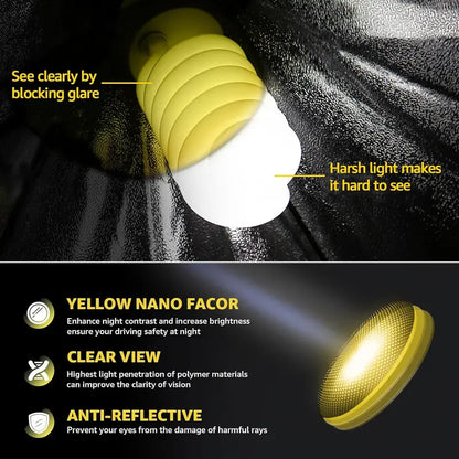 Night Driving Glasses – Anti-Glare Yellow Lens Eyewear