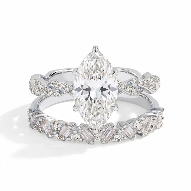 Eternal Marquise Bridal Ring Set
